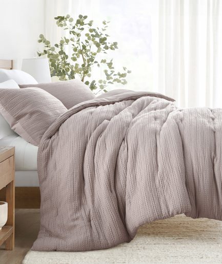 Waffle Textured Down-Alternative Comforter Set