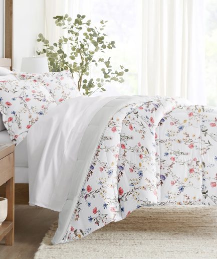 Meadow Floral Reversible Down-Alternative Comforter Set